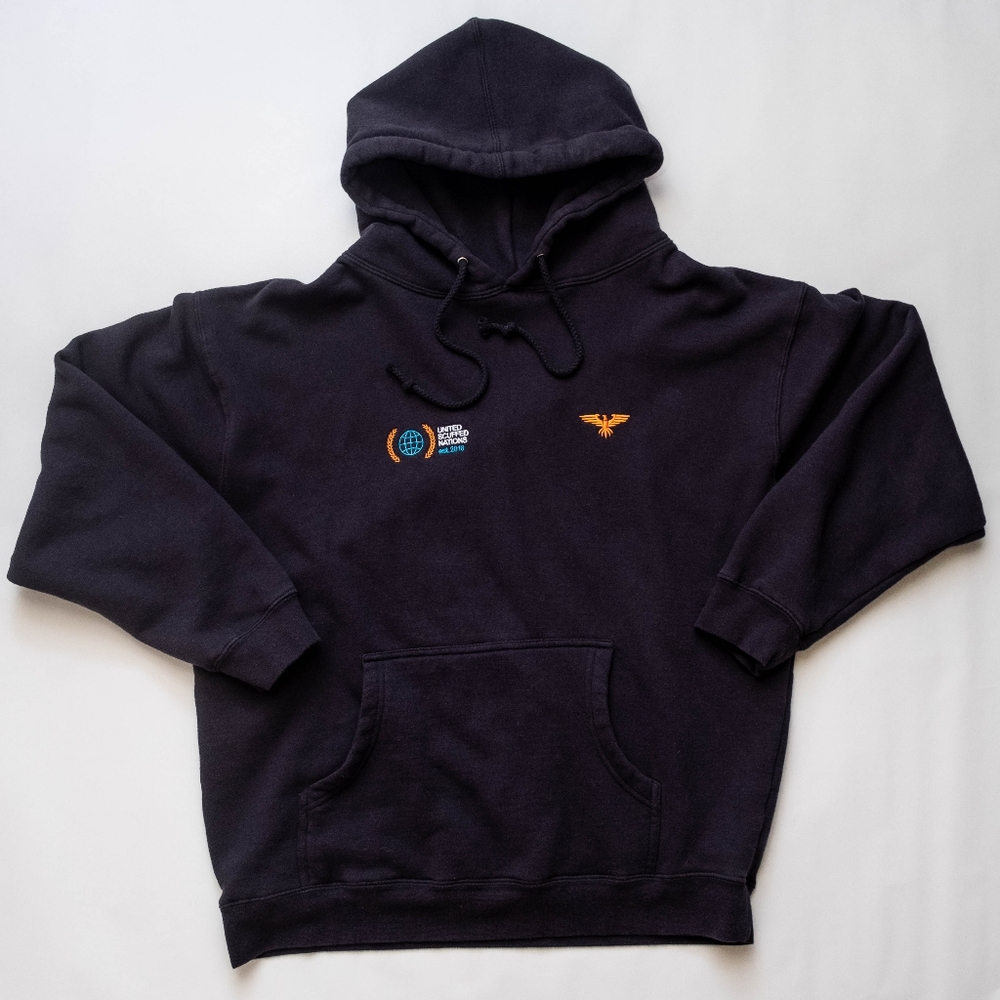 United Scuffed Nations Misfits Navy Blue Large Hoodie